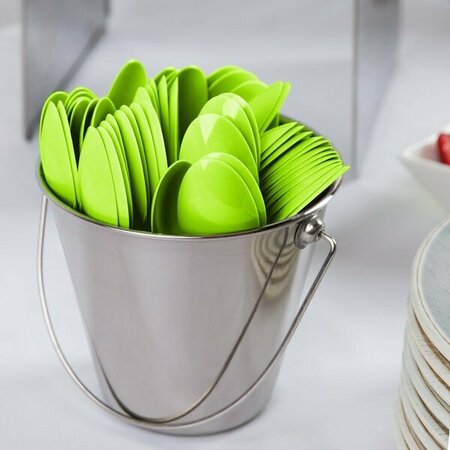 CREATIVE CONVERTING 6 1/8in Fresh Lime Green Heavy Weight Plastic Spoon, 24PK 999SPOONLM